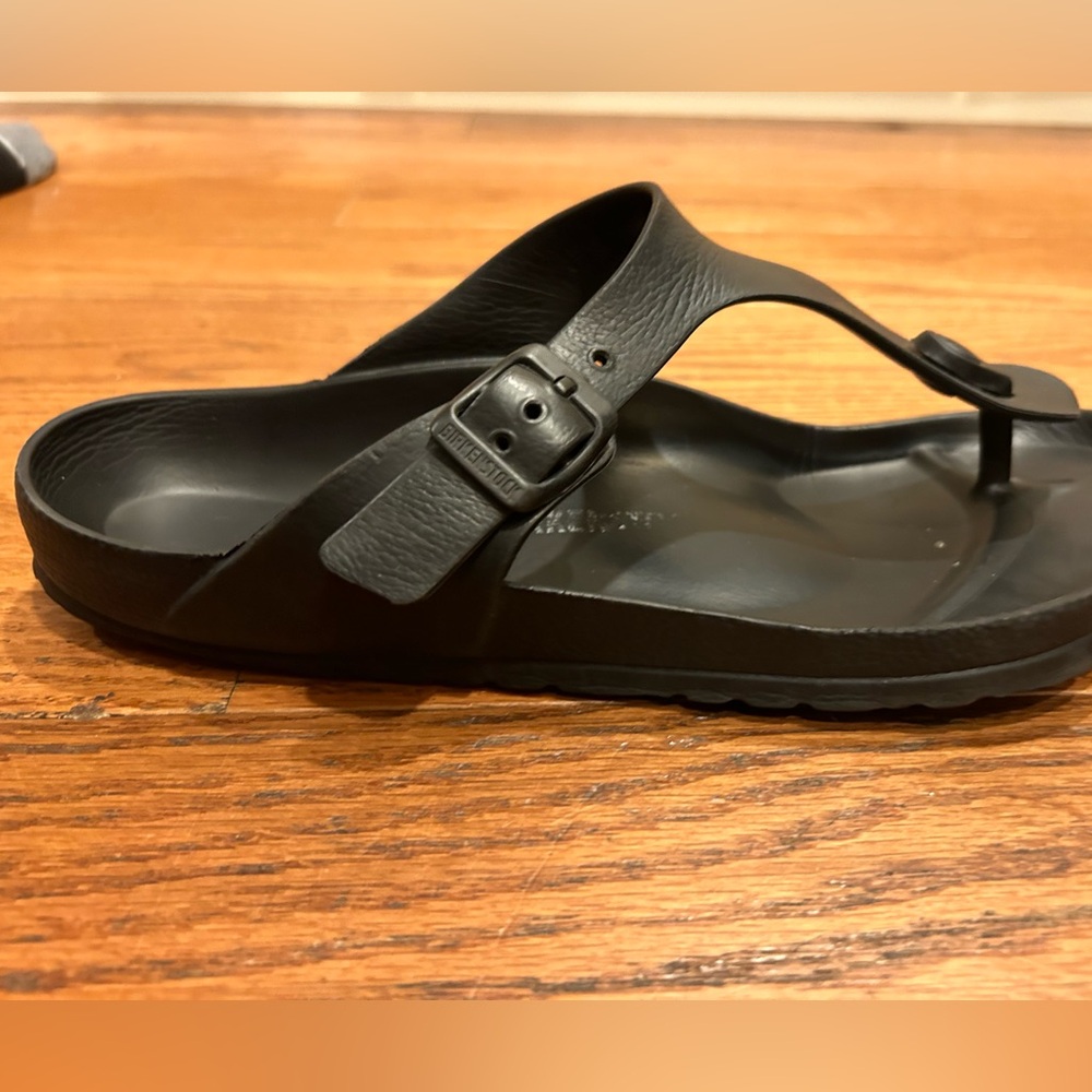 Birkenstock Gizeh Black Thong Sandals Size 39 (US 8) Women’s - Picture 2 of 7